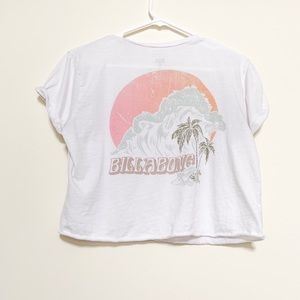 Billabong — Cropped Tee (Palm Tree & Surf Waves)
